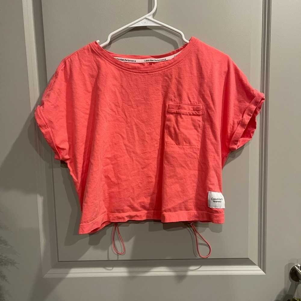 Calvin Klein Performance Coral Crop Top